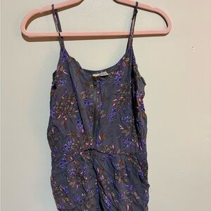 Mimi Chica Purple Floral Jumpsuit